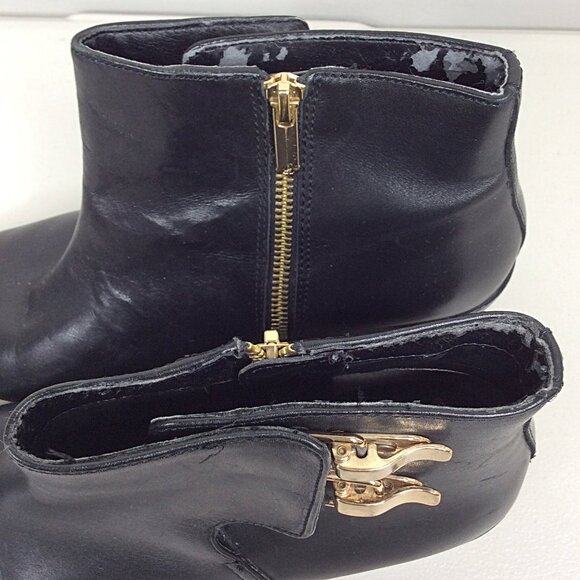 Sam Edelman Women's Peter Leather Ankle Bootie Boots Size 9 US 40 EU Black - Picture 5 of 12